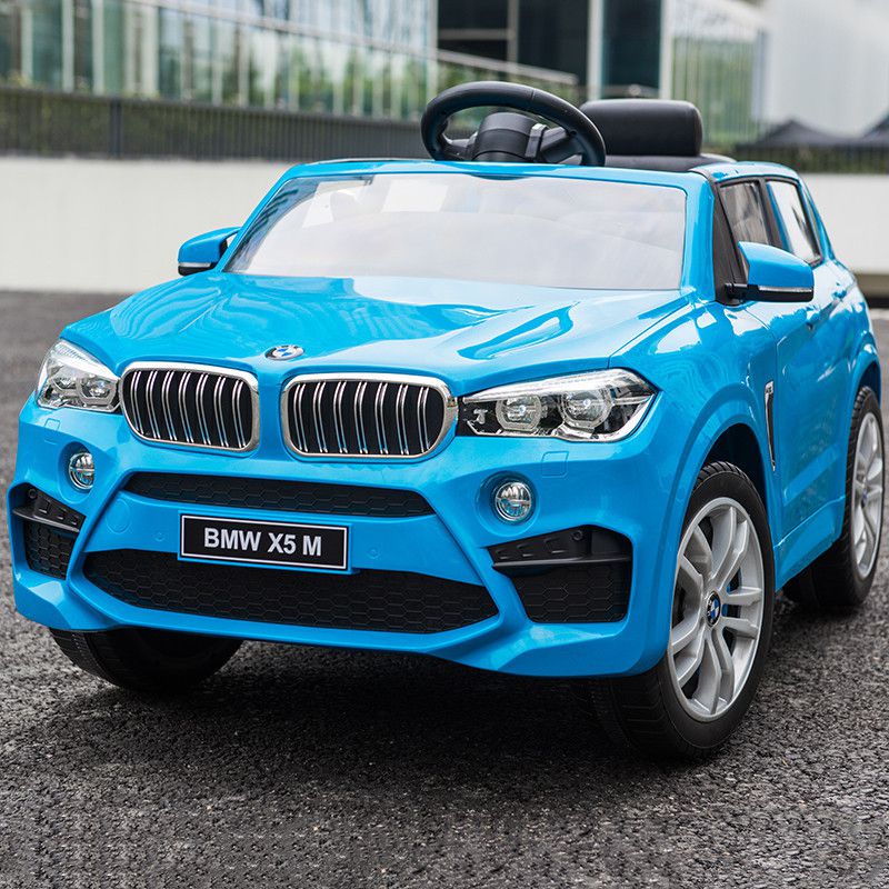 Xe ô tô điện trẻ em BMW X5M 6661R - chính hãng phê duyệt bản quyền từ hãng BMW màu xanh