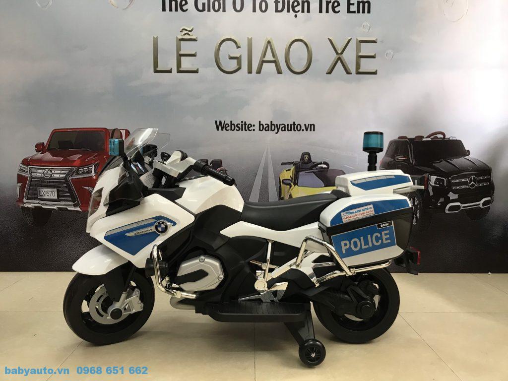 Xe máy điện trẻ em cảnh sát mạnh mẽ sang trọng
