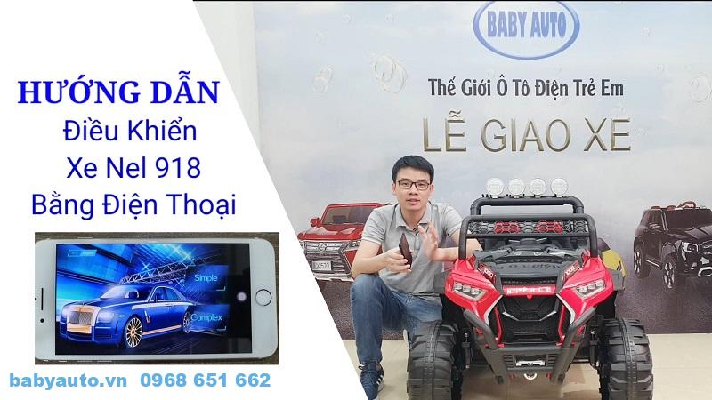 điều khiển xe ô tô điện trẻ em bằng điện thoại