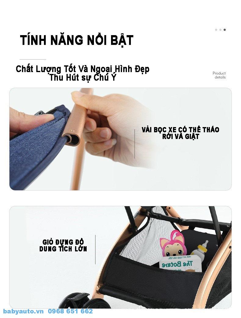 Tính năng nổi bật xe đẩy cho bé Baobaohao QZ1 mới
