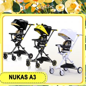 Xe đẩy em bé gấp gọn Nukas A3