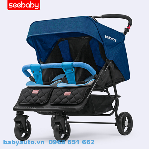 Xe đẩy cho bé Seebaby T22 đẩy đôi tiện lợi