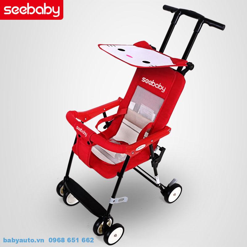 Xe đẩy cho bé Seebaby màu đỏ