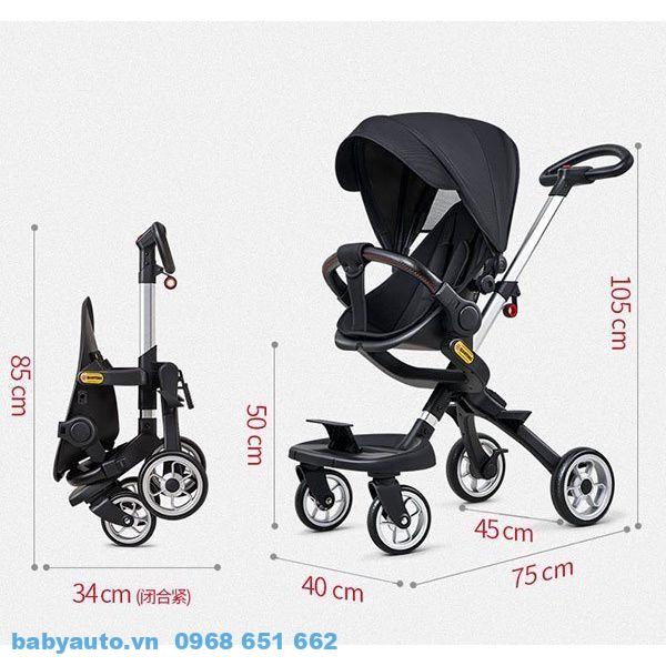Xe đẩy du lịch gấp gọn cho bé QT1