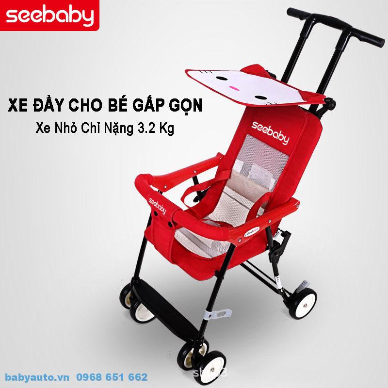 Xe đẩy em bé Seebaby QQ12 nhỏ nhẹ
