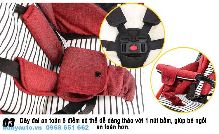 dây đai an toàn 5 điểm